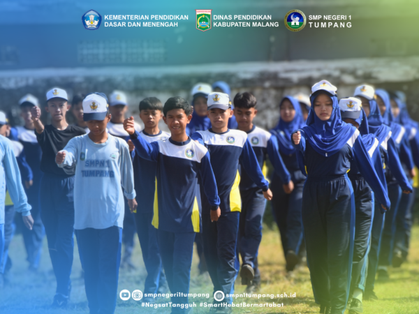 Latihan Baris-Berbaris Kelas IX Warnai Kegiatan Pra KBM Tahun Pelajaran 2026-2027 di SMP Negeri 1 Tumpang