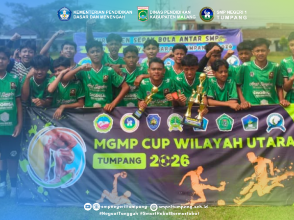 Tim Sepak Bola SMP Negeri 1 Tumpang Raih Juara 2 MGMP Cup Wilayah Utara 2026, Dimas Yogi Pratama Sabet Gelar Top Scorer